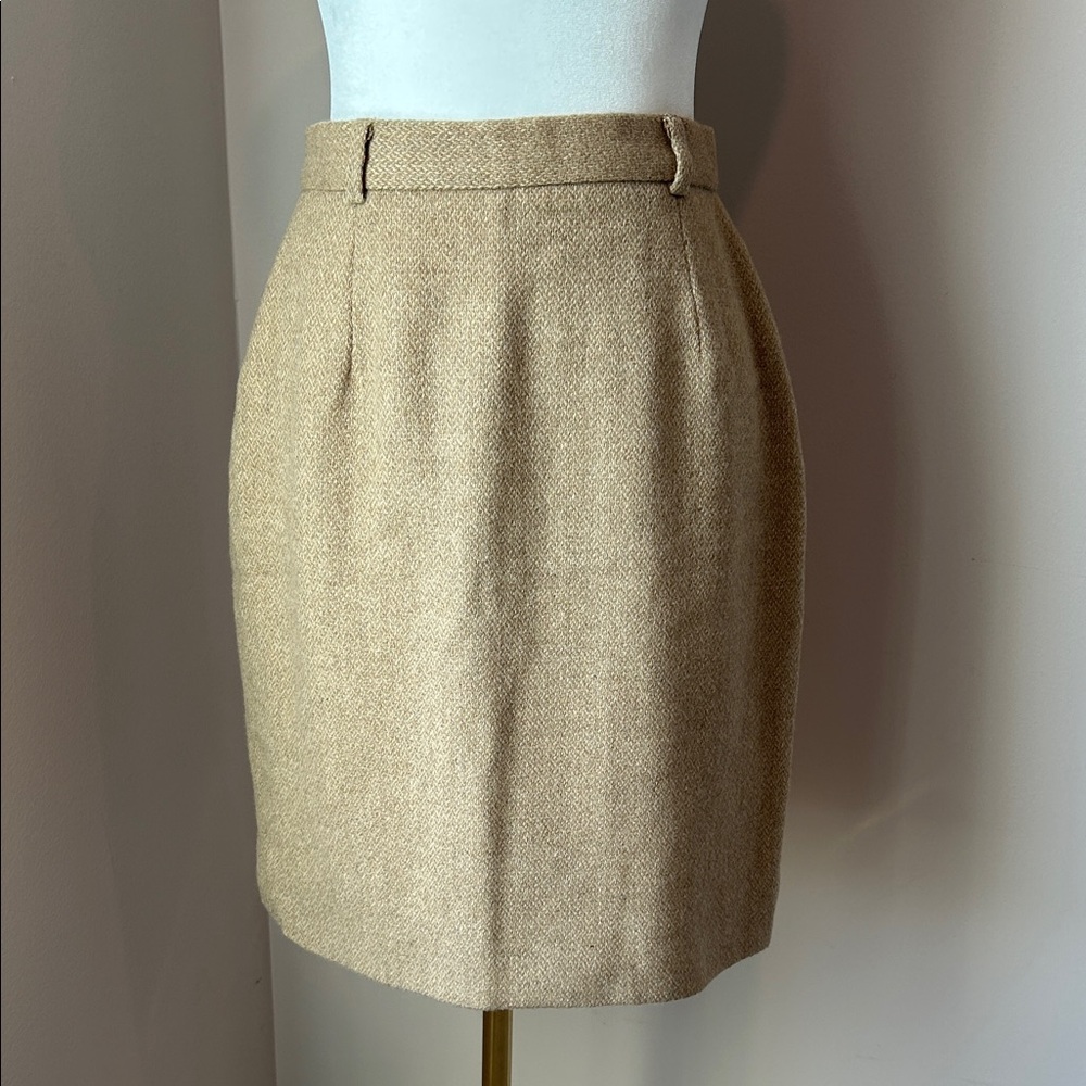 Vintage Ralph Lauren Blue Label 100% Wool Skirt (ILGWU) Made In USA Tag Size 6 - Picture 12 of 13